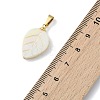 Natural Freshwater Shell Carved Pendants PALLOY-JF05288-01-4