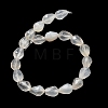 Natural White Agate Beads Strands G-P520-B03-01-3