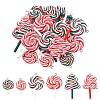 18Pcs 6 Styles Handmade Polymer Clay Pendants CLAY-YW0002-68-1