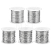 5 Rolls 5 Sizes Soft Stainless Steel Wire FIND-BC0019-73-1