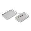Rectangle Iron Blank Badge Button Parts IFIN-D004-02B-P-2