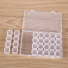 Transparent Plastic 28 Grids Bead Containers CON-PW0001-029-4