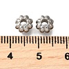 304 Stainless Steel Corrugated Beads STAS-V009-12C-P-2
