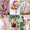 45Pcs 3 Colors Round Silicone Focal Beads SIL-TAD0001-01F-7
