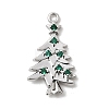 Christmas Brass Micro Pave Cubic Zirconia Pendants KK-L258-04P-A02-1