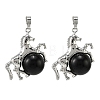Natural Obsidian Pendants G-D102-01P-08-1