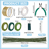 PU Leather with Iron Slap Bracelets DIY-HS0002-63A-2