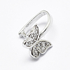 Anti-Tarnish Rhodium Plated 925 Sterling Silver Micro Pave Cubic Zirconia Pendant Bails STER-P034-13P-1