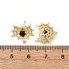 Brass Micro Pave Cubic Zirconia Stud Earrings EJEW-Z156-02G-02-5