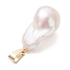 Natural Baroque Keshi Pearl Pendants PALLOY-JF05099-5