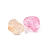 UV Plating Transparent Crackle Acrylic Beads MACR-K361-44-2