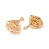 Brass Micro Pave Clear Cubic Zirconia Charms KK-T082-01G-2