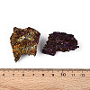 8~12Pcs Electroplated Natural Coal Quartz Geode Cornucopia Mineral Specimen G-N360-03B-4