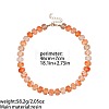 Alloy Resin Rondelle Beaded Necklaces for Women WG2A417-01-3