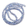 Spray Painted Imitation Jade Glass Beads Strands GLAA-P058-01A-07-2