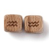 Natural Wood Constellation Beads WOOD-M002-11-3