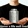 1Pc Column Stainless Steel Urn for Human Pet Ashes AJEW-PS0001-01B-3