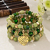 Boho Style Wood Beaded Stretch Bracelet Sets for Women WGE3C3B-30-1