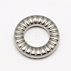 Stainless Steel Striped Linking Rings STAS-M038-A-01-2