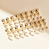 90Pcs 3 Style Brass Cord Ends KK-BBC0003-57G-5