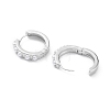 Circle Ring Rack Plating Brass Plastic Pearl Bead Hoop Earrings for Women EJEW-K245-19P-2