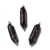 Natural Amethyst Big Pointed Pendants G-F731-05B-1