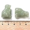 Natural Green Aventurine Carved Dog Figurines DJEW-L023-A06-3