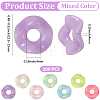 200Pcs Opaque Acrylic European Beads MACR-PA0001-90-2