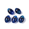 Two Tone Color Handmade Foil Glass Beads FOIL-Q001-01A-1