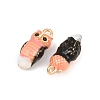 Brass Enamel Pendants KK-CBA6818-04G-05-2
