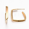 Brass Half Hoop Earrings KK-R117-020-NF-3