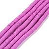 Handmade Polymer Clay Beads Strands CLAY-R089-6mm-Q112-1