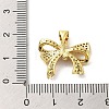 Brass Micro Pave Clear Cubic Zirconia Pendants FIND-Z041-07G-3