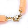 Handmade Polymer Clay Heishi Beads Choker Necklaces NJEW-JN02446-02-3