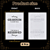 Polyester This Row Is Reserved Tablecloth AJEW-WH0455-376-3
