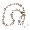 Brass Ball Chain Necklaces for Men Women NJEW-H089-01P-4
