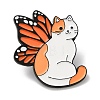 Cat with Butterfly Wing Enamel Pins JEWB-K018-04D-EB-1