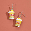 Alloy Food Model Dangle Earrings PW-WG867B3-18-1