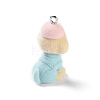 Flocky Resin Pendants LS-RESI-A040-03A-2