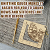 Wooden Square Frame Crochet Ruler DIY-WH0536-004-4