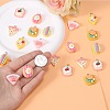 28Pcs 7 Styles Opaque Resin Pendants RESI-SZ0002-03-3