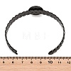 304 Stainless Steel Leaf Cuff Bangle Making STAS-F366-10A-EB-2