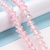 Transparent Glass Beads Strands LAMP-H061-01D-04-2