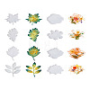 Fashewelry 8Pcs 8 Styles Flower & Leaf DIY Cup Mat Silicone Molds DIY-FW0001-25-22