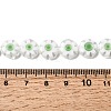 Handmade Millefiori Glass Flat Round Bead Strands LK-P011-23-4