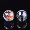 Round Handmade One Hole Blown Glass Globe Ball Bottles X-BLOW-R002-18mm-AB-2