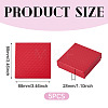 5Pcs Rhombus Textured Cardboard Jewelry Packing Boxes with Sponge Inside CBOX-TA0001-18B-3