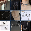 70Pcs 7 Styles 303 Stainless Steel Pendants STAS-BBC0005-76-6