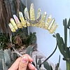 Eletroplated Quartz Crystal Hair Bands PW-WGA9730-01-1