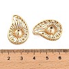 Brass Micro Pave Cubic Zirconia Teardrop Peg Bails KK-NH0009-07G-3